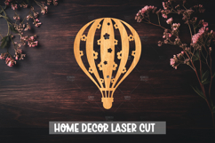 Hot Air Balloon Laser Cut Design for Home Decor, Baby Decor Product Image 1