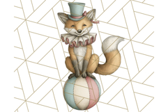 Vintage Carnival Animals Clipart PNG, Retro Circus Elements Product Image 2