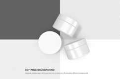 Plastic Cream Jars - PSD Mockup Product Image 6