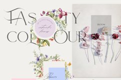 Field summer flowers fruits clipart Product Image 10