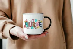 Nurse PNG Sublimation Design, Colorful Nurse Gift Graphic Product Image 6