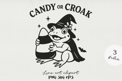 Halloween Witch Frog SVG PNG. Cute Spooky Frog Clipart. Product Image 8