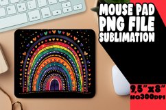 Black Beauty: Rainbow Sublimation Mouse Pad Art Product Image 1