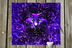 Neon Cats, Tiger, Lynx | Sublimation skinny tumbler designs Product Image 6