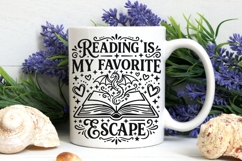 Reading Is My Favorite Escape Svg, Book Lover Svg. Product Image 7