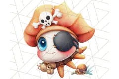 Cartoon Pirate Kids and Animals PNG Clipart for Fun Designs Product Image 2
