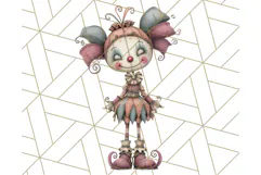 Creepy Dolls Clipart PNG Haunted Toy Characters Product Image 2