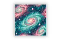Celestial Galaxy Seamless Patterns, Starry Night Cosmic Sky Product Image 6