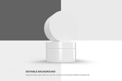 Plastic Cream Jars - PSD Mockup Product Image 6