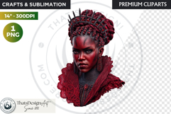 Fantasy Ruler Clipart PNG, Fantasy King &amp; Queen Portrait Product Image 1