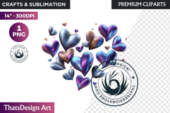 Dreamy Love Assets Vintage Valentine Graphics PNG clipart Product Image 1