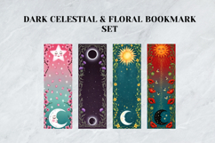 Dark Celestial &amp; Floral Bookmark Set,Mystic Moon &amp; Gothic Product Image 6