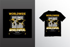 Worldwide writing design, suitable for screen printing Product Image 1