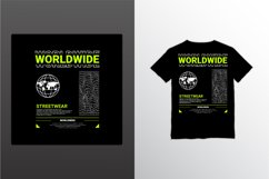 Worldwide writing design, suitable for screen printing Product Image 1