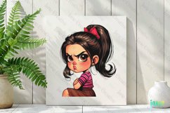 Angry Young Girl Sublimation Clipart Product Image 3