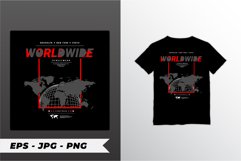 Worldwide writing design, suitable for screen printing Product Image 1