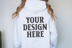 Ash Gildan 18500 Hoodie Sweatshirt Mockup, Unisex Hoodie Product Image 1