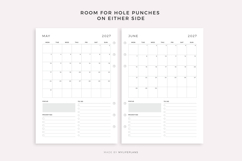 2027 Monthly Planner, Printable &amp; Fillable PDF, A4/Letter Product Image 6