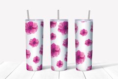 Flowers Skinny Seamless Tumbler Sublimation Wrap Bundle Product Image 10