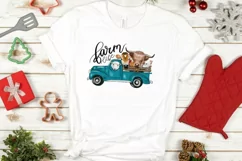 Farm Animals | Sublimation Png | Hand Drawn |Turquoise Truck Product Image 5