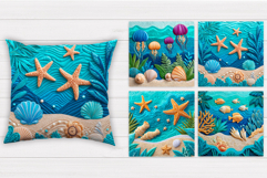 Sea Animals Pillow Bundle. Sea Sublimation Product Image 4