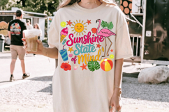 Sunshine state of mind PNG sublimation |Beach &amp; Summer PNG T Product Image 6