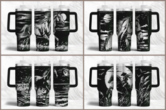 40oz Tumbler laser svg engraved wrap Product Image 8