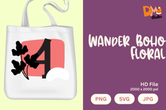 Wander Boho Floral Monogram Product Image 1