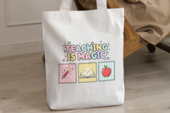 Teaching is Magic Sublimation PNG, Back to School Digital Product Image 4