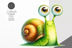 Snail clipart, Animals clipart, Cute clipart Product Image 1