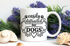 Easily Distracted By Dogs Svg, Dog Mom Svg, Dog Lover Svg. Product Image 7