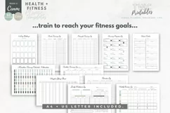Health & Fitness Planner Canva Templates | 63 Pg | SAGE Product Image 6