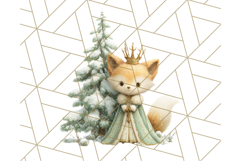 Winter Animal Masquerade Clipart PNG Woodland Animals Product Image 2