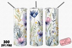 Whimsical Floral 20oz Tumbler PNG Sublimation Bundle Product Image 12