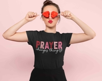 Prayer is my Love Language Distressed Christian Valentine Product Image 3