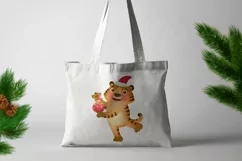 Santa Tiger, Christmas 2022 and New Year clip art Product Image 5