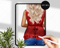 Woman in Blouses Clipart PNG Product Image 6