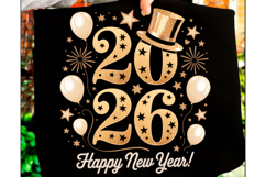 Happy New Year 2026 Png Trendy New Years Product Image 1