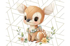 Woodland Nursery Baby Animals And Fantasy Forest PNG Clipart Product Image 2