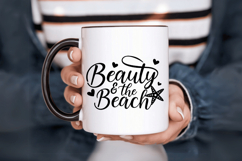 Beauty &amp; the Beach SVG Design, Summer &amp; Beach SVG Design Product Image 6