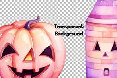 Purple Orange Halloween Vol.1 Cliparts Ai Generated Art Product Image 6