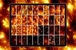 Procreate Fire Textures, Fire Brushes, Fire Texture, Flames Product Image 6