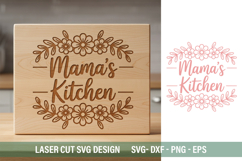 Mama's kitchen SVG - Laser Cut Design Product Image 1