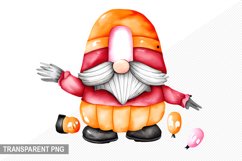 Halloween Gnome - Halloween Gnome Sublimation Design Product Image 1