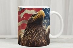 Mug Wrap PNG,Eagle, American Flag Sublimation Product Image 2