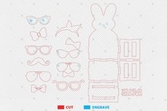 Easter Bunny Design For Laser Cut Product Image 2