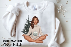 Christmas motivational women png design for T-shirts Product Image 3