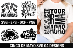 Cinco De Mayo SVG Design - Shake your maracas Product Image 1