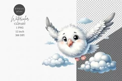 Albatross clipart, Antarctic animals clipart, Cute animals Product Image 1