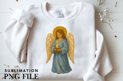 Oil painted angel png design for T-shirts Product Image 3